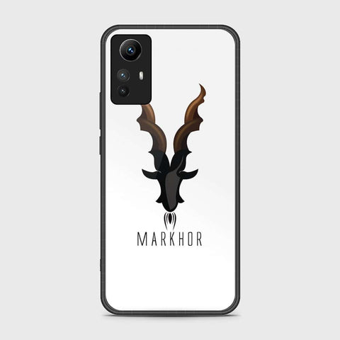 Xiaomi Redmi Note 12S Cover- Markhor Series - HQ Ultra Shine Premium Infinity Glass Soft Silicon Borders Case