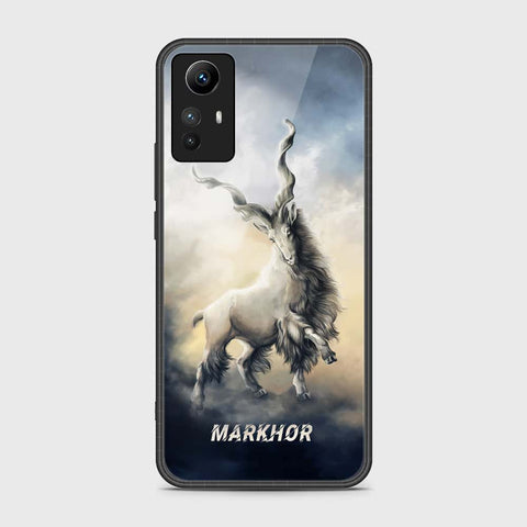 Xiaomi Redmi Note 12S Cover- Markhor Series - HQ Ultra Shine Premium Infinity Glass Soft Silicon Borders Case