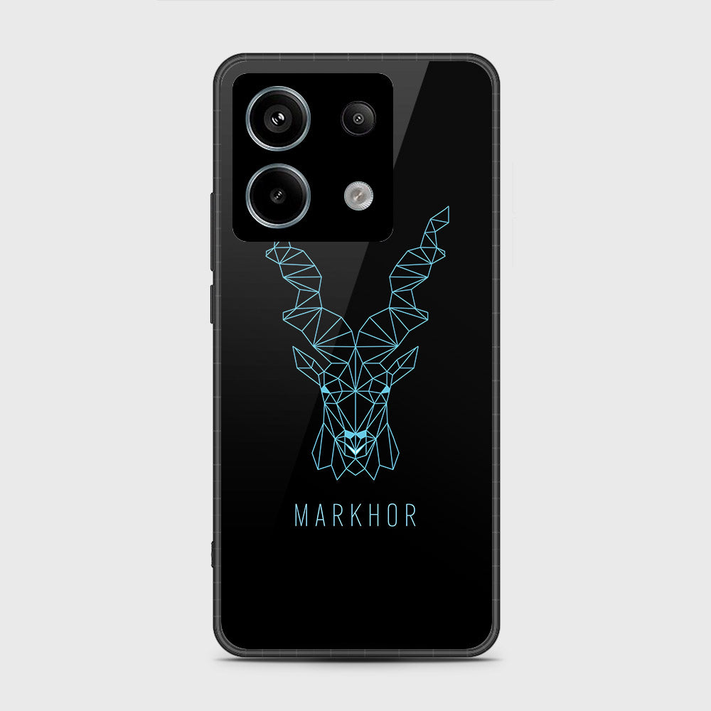 Xiaomi Redmi Note 13 Cover- Markhor Series - HQ Ultra Shine Premium Infinity Glass Soft Silicon Borders Case (Fast Delivery)