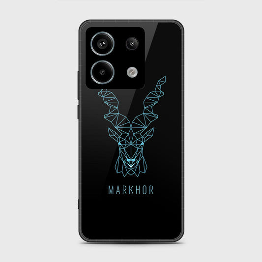 Xiaomi Redmi Note 13 Cover- Markhor Series - HQ Ultra Shine Premium Infinity Glass Soft Silicon Borders Case (Fast Delivery)