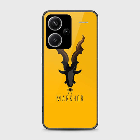 Xiaomi Redmi Note 13 Pro Plus 5G Cover- Markhor Series - HQ Ultra Shine Premium Infinity Glass Soft Silicon Borders Case (Fast Delivery)