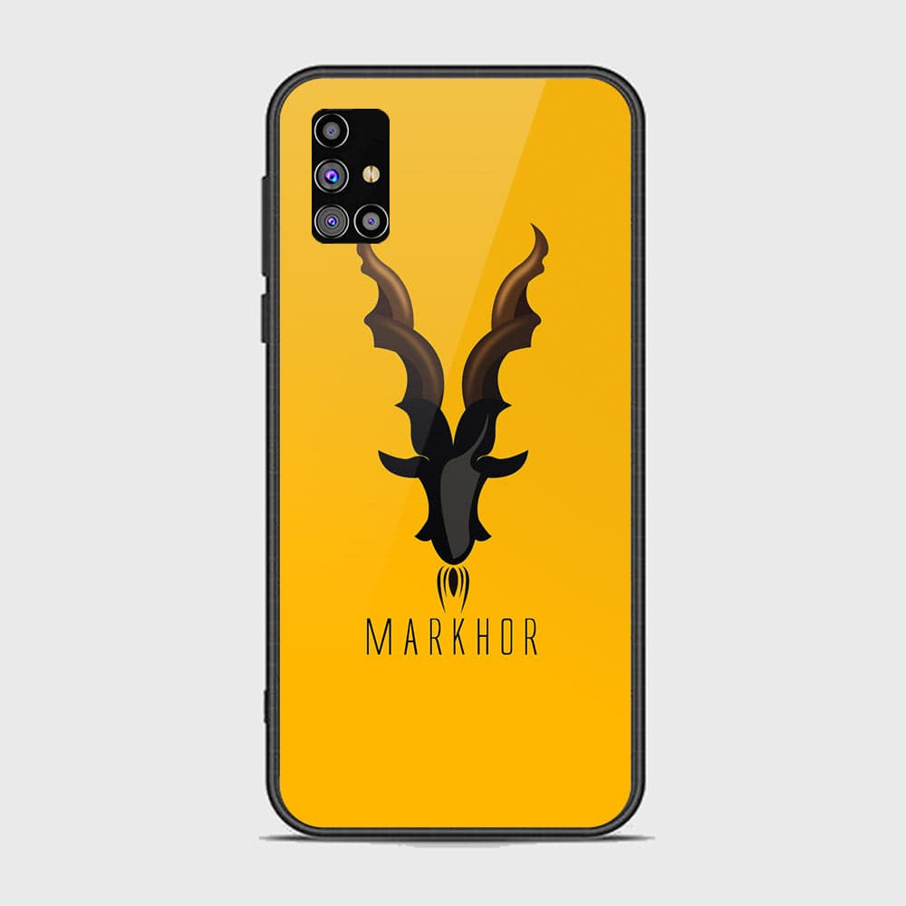 Samsung Galaxy M31s Cover - Markhor Series - HQ Ultra Shine Premium Infinity Glass Soft Silicon Borders Case