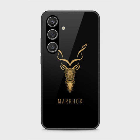 Samsung Galaxy S24 Cover- Markhor Series - HQ Ultra Shine Premium Infinity Glass Soft Silicon Borders Case