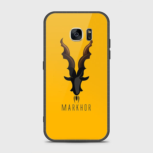 Samsung Galaxy S7 Cover- Markhor Series - HQ Ultra Shine Premium Infinity Glass Soft Silicon Borders Case