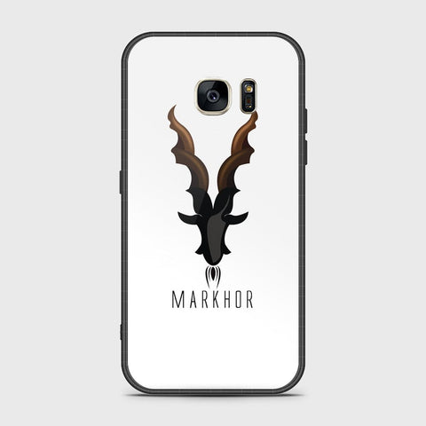 Samsung Galaxy S7 Cover- Markhor Series - HQ Ultra Shine Premium Infinity Glass Soft Silicon Borders Case