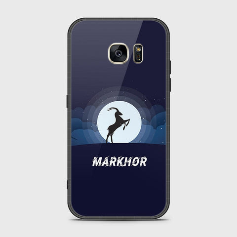 Samsung Galaxy S7 Cover- Markhor Series - HQ Ultra Shine Premium Infinity Glass Soft Silicon Borders Case