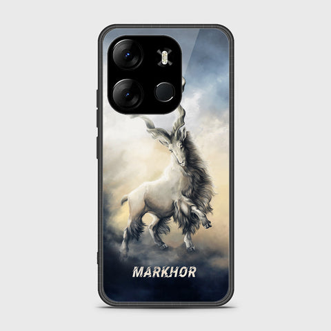 Tecno Pop 7 Pro Cover- Markhor Series - HQ Ultra Shine Premium Infinity Glass Soft Silicon Borders Case