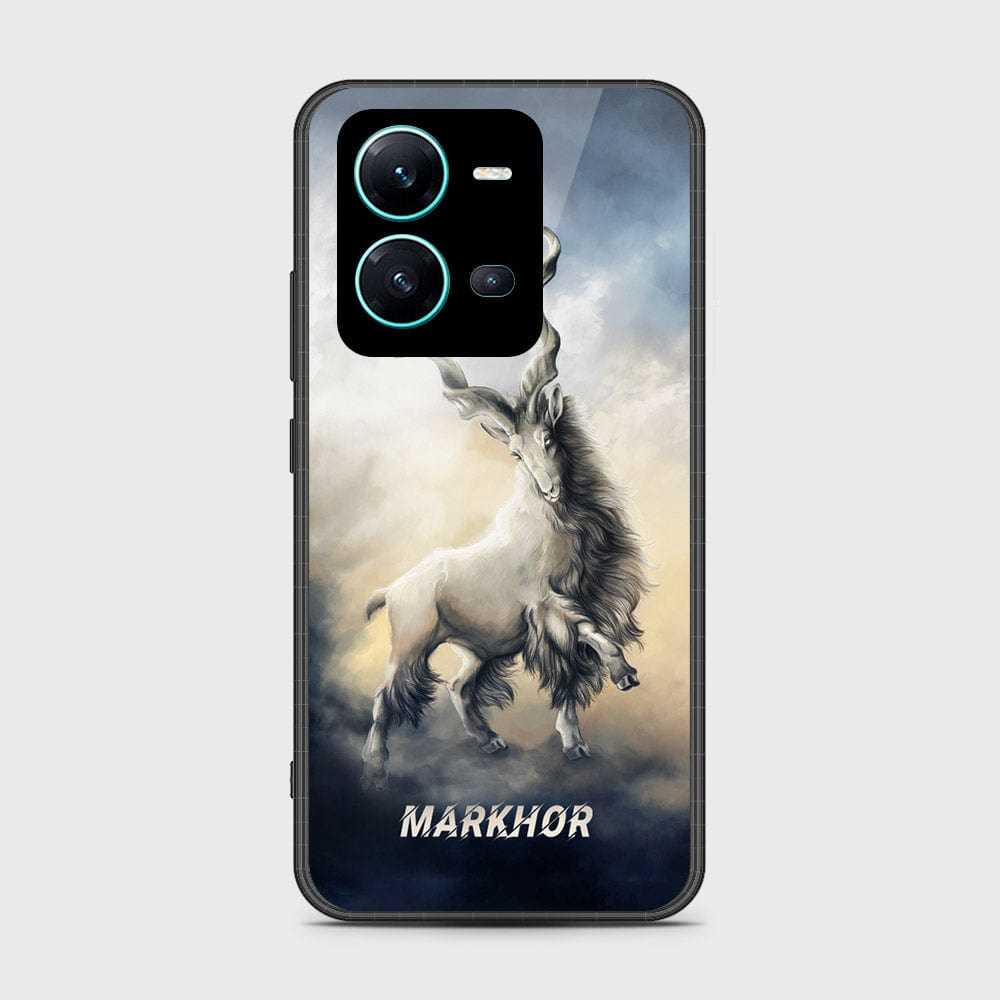 Vivo V25 5G Cover- Markhor Series - HQ Ultra Shine Premium Infinity Glass Soft Silicon Borders Case (Fast Delivery)