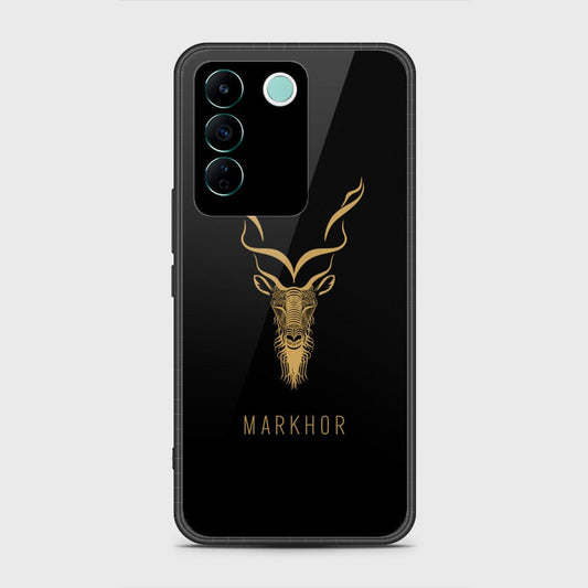 Vivo V27e Cover- Markhor Series - HQ Ultra Shine Premium Infinity Glass Soft Silicon Borders Case (Fast Delivery)