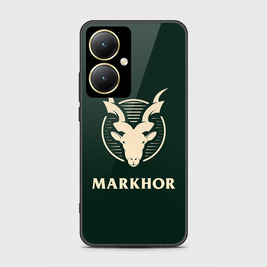 Vivo Y35m Plus Cover- Markhor Series - HQ Ultra Shine Premium Infinity Glass Soft Silicon Borders Case (Fast Delivery)