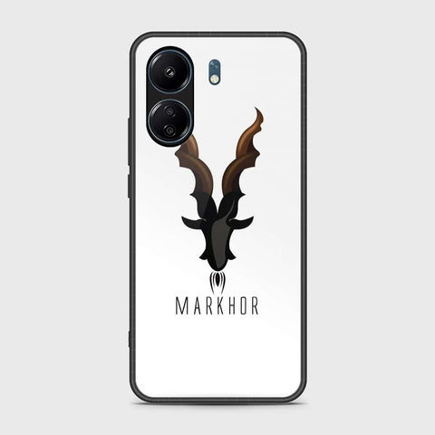 Xiaomi Redmi 13C Cover- Markhor Series - HQ Ultra Shine Premium Infinity Glass Soft Silicon Borders Case