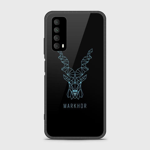 Huawei Psmart 2021 Cover- Markhor Series - HQ Ultra Shine Premium Infinity Glass Soft Silicon Borders Case