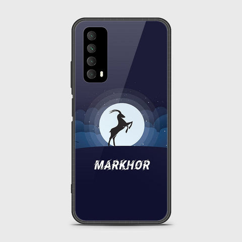 Huawei Psmart 2021 Cover- Markhor Series - HQ Ultra Shine Premium Infinity Glass Soft Silicon Borders Case