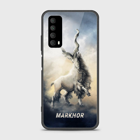 Huawei Psmart 2021 Cover- Markhor Series - HQ Ultra Shine Premium Infinity Glass Soft Silicon Borders Case