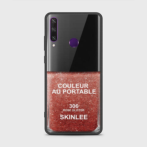 Huawei Y6p Cover - Couleur Au Portable Series - HQ Ultra Shine Premium Infinity Glass Soft Silicon Borders Case