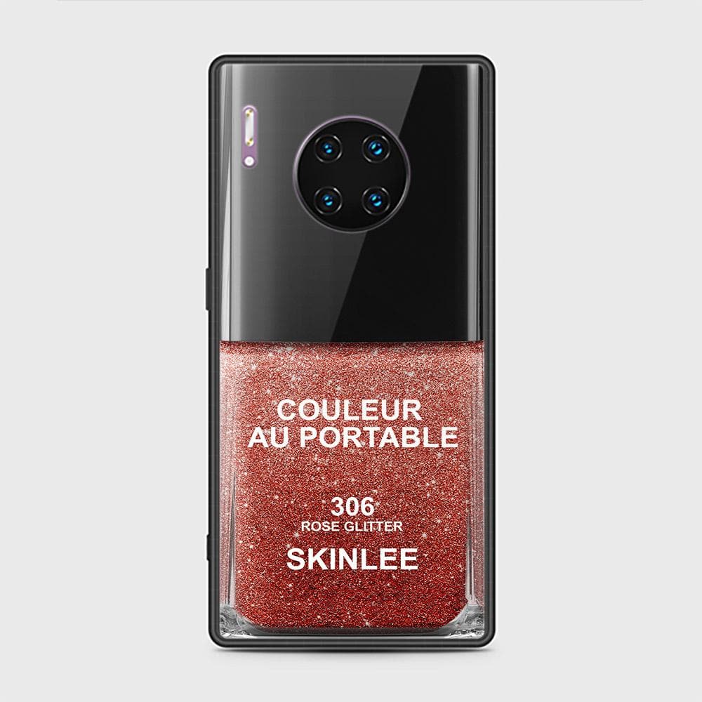 Huawei Mate 30 Pro Cover - Couleur Au Portable Series - HQ Ultra Shine Premium Infinity Glass Soft Silicon Borders Case