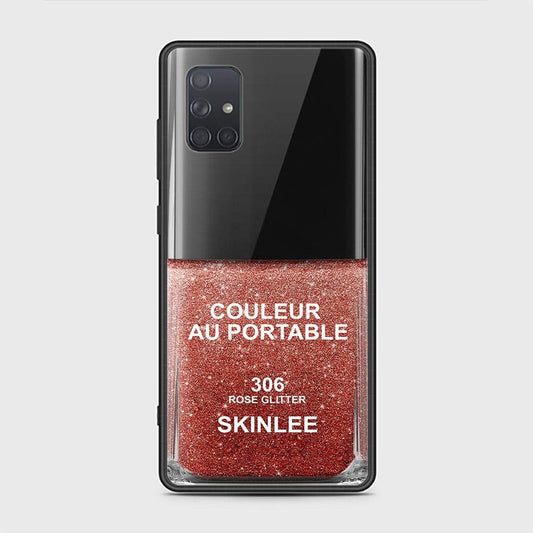 Samsung Galaxy A71 Cover - Couleur Au Portable Series - HQ Ultra Shine Premium Infinity Glass Soft Silicon Borders Case