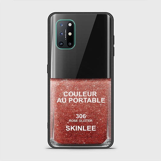 OnePlus 8T Cover - Couleur Au Portable Series - HQ Ultra Shine Premium Infinity Glass Soft Silicon Borders Case