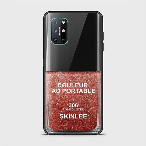 OnePlus 8T Cover - Couleur Au Portable Series - HQ Ultra Shine Premium Infinity Glass Soft Silicon Borders Case