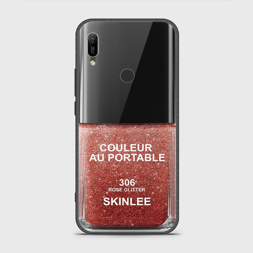 Huawei Y6s 2019 Cover - Couleur Au Portable Series - HQ Ultra Shine Premium Infinity Glass Soft Silicon Borders Case
