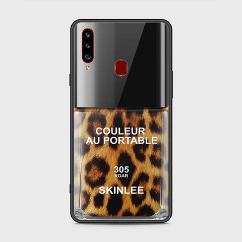Samsung Galaxy A20s Cover - Couleur Au Portable Series - HQ Ultra Shine Premium Infinity Glass Soft Silicon Borders Case