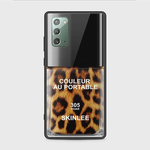 Samsung Galaxy Note 20 Cover - Couleur Au Portable Series - HQ Ultra Shine Premium Infinity Glass Soft Silicon Borders Case