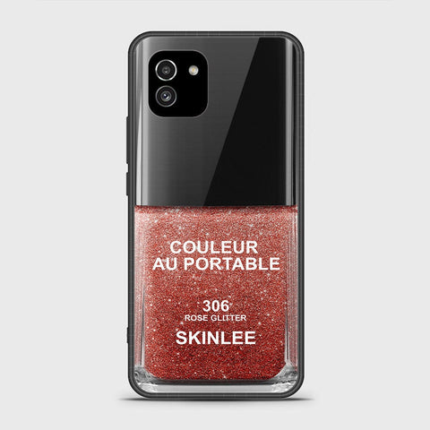 Samsung Galaxy A03 Cover- Couleur Au Portable Series - HQ Ultra Shine Premium Infinity Glass Soft Silicon Borders Case