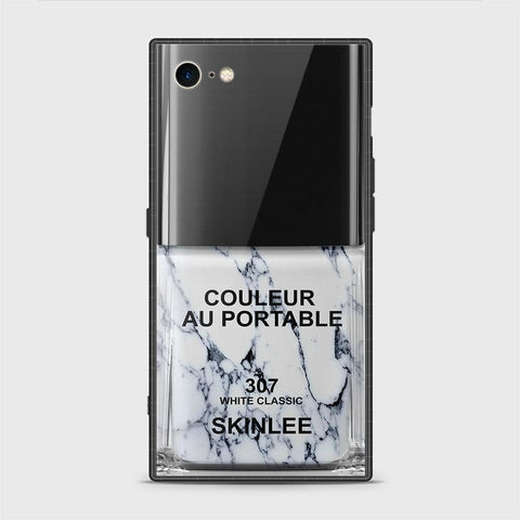 iPhone 8 / 7 Cover - Couleur Au Portable Series - HQ Ultra Shine Premium Infinity Glass Soft Silicon Borders Case