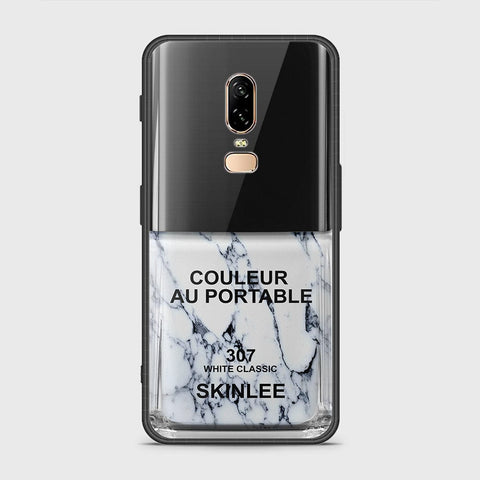 OnePlus 6 Cover- Couleur Au Portable Series - HQ Ultra Shine Premium Infinity Glass Soft Silicon Borders Case