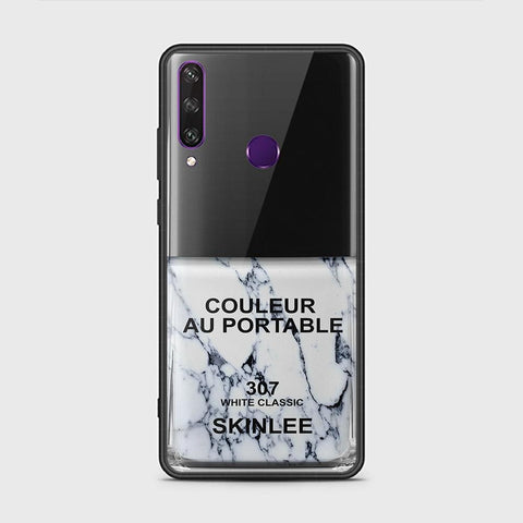 Huawei Y6p Cover - Couleur Au Portable Series - HQ Ultra Shine Premium Infinity Glass Soft Silicon Borders Case