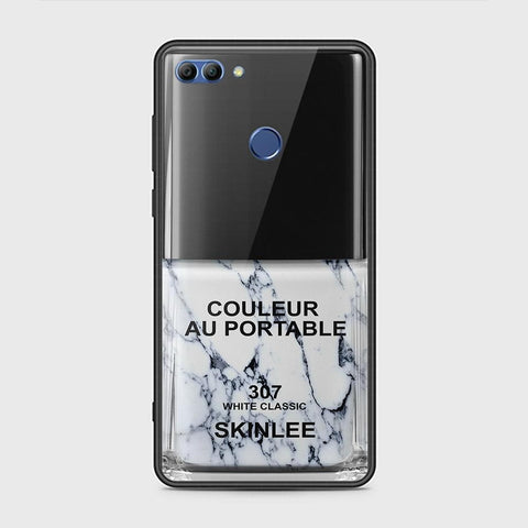 Huawei Y9 2018 Cover - Couleur Au Portable Series - HQ Ultra Shine Premium Infinity Glass Soft Silicon Borders Case