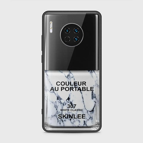 Huawei Mate 30 Cover - Couleur Au Portable Series - HQ Ultra Shine Premium Infinity Glass Soft Silicon Borders Case