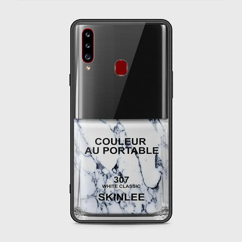 Samsung Galaxy A20s Cover - Couleur Au Portable Series - HQ Ultra Shine Premium Infinity Glass Soft Silicon Borders Case
