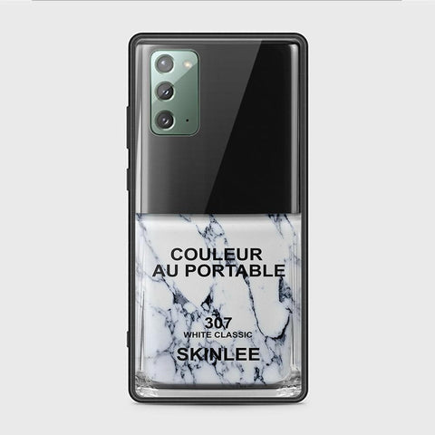 Samsung Galaxy Note 20 Cover - Couleur Au Portable Series - HQ Ultra Shine Premium Infinity Glass Soft Silicon Borders Case