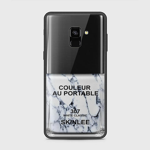 Samsung Galaxy A8 2018 Cover - Couleur Au Portable Series - HQ Ultra Shine Premium Infinity Glass Soft Silicon Borders Case