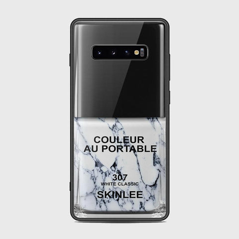 Samsung Galaxy S10 Plus Cover - Couleur Au Portable Series - HQ Ultra Shine Premium Infinity Glass Soft Silicon Borders Case
