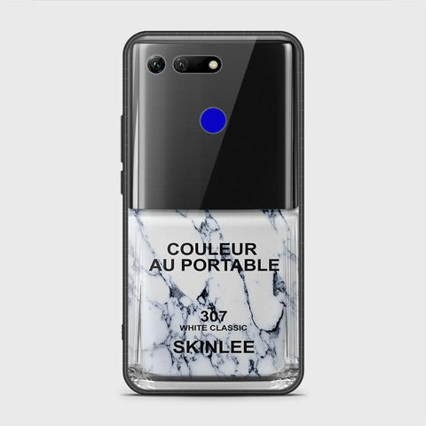 Huawei Honor View 20 Cover - Couleur Au Portable Series - HQ Ultra Shine Premium Infinity Glass Soft Silicon Borders Case