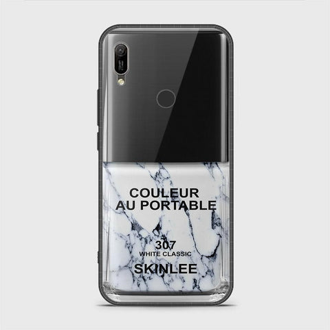 Huawei Y6s 2019 Cover - Couleur Au Portable Series - HQ Ultra Shine Premium Infinity Glass Soft Silicon Borders Case