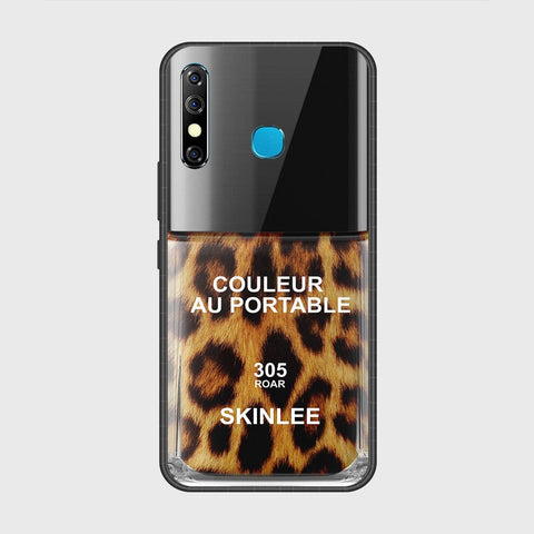 Infinix Hot 8 Cover- Couleur Au Portable Series - HQ Ultra Shine Premium Infinity Glass Soft Silicon Borders Case