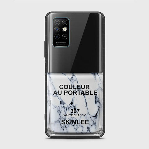 Infinix Note 8i Cover- Couleur Au Portable Series - HQ Ultra Shine Premium Infinity Glass Soft Silicon Borders Case