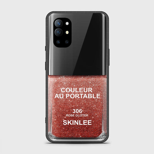 OnePlus 9R Cover- Couleur Au Portable Series - HQ Ultra Shine Premium Infinity Glass Soft Silicon Borders Case
