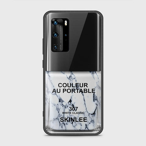 Huawei P40 Pro Cover- Couleur Au Portable Series - HQ Ultra Shine Premium Infinity Glass Soft Silicon Borders Case