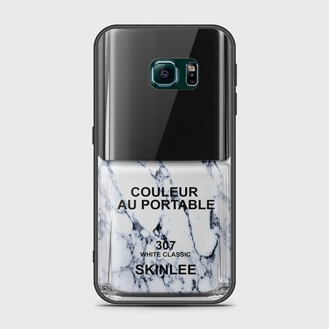 Samsung Galaxy S6 Edge Cover- Couleur Au Portable Series - HQ Ultra Shine Premium Infinity Glass Soft Silicon Borders Case