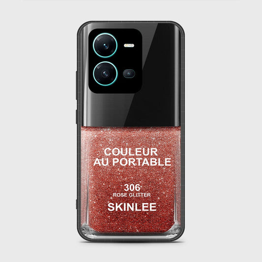 Vivo V25e Cover- Couleur Au Portable Series - HQ Ultra Shine Premium Infinity Glass Soft Silicon Borders Case