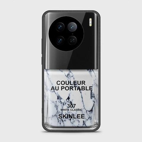 Vivo X90  Cover - Couleur Au Portable Series - HQ Ultra Shine Premium Infinity Glass Soft Silicon Borders Case
