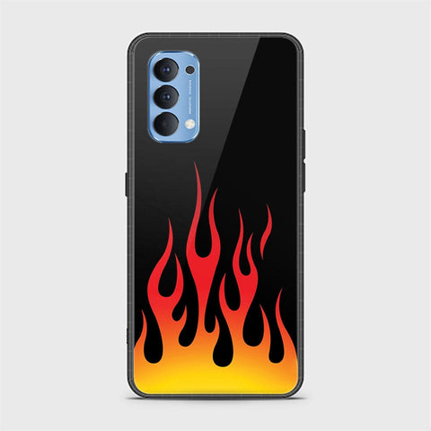 Oppo Reno 4 Cover - Stellar Series - HQ Ultra Shine Premium Infinity Glass Soft Silicon Borders Case