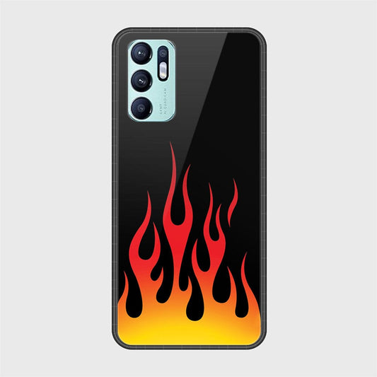 Oppo Reno 6 Cover - Stellar Series - HQ Ultra Shine Premium Infinity Glass Soft Silicon Borders Case