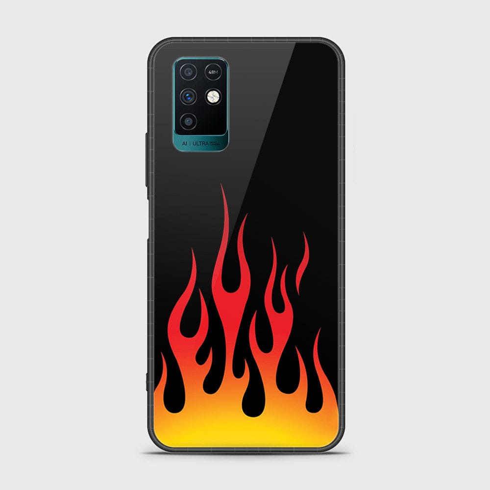 Infinix Note 10 Cover - Stellar Series - HQ Ultra Shine Premium Infinity Glass Soft Silicon Borders Case