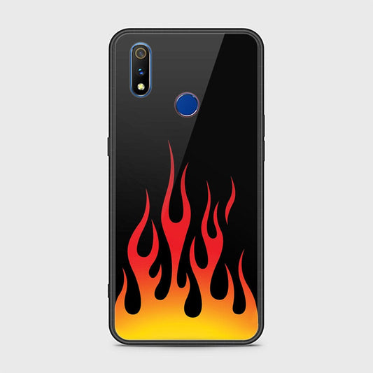 Realme 3 Cover - Stellar Series - HQ Ultra Shine Premium Infinity Glass Soft Silicon Borders Case