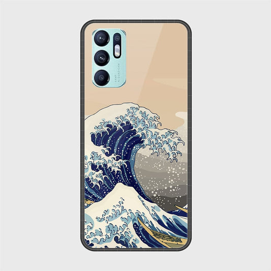 Oppo Reno 6 Cover - Stellar Series - HQ Ultra Shine Premium Infinity Glass Soft Silicon Borders Case (Fast Delivery)